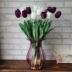Nhà máy trực tiếp hoa lụa bán buôn mô phỏng hoa tulip để bàn hiển thị trang trí hoa đơn hoa tulip giả - Hoa nhân tạo / Cây / Trái cây