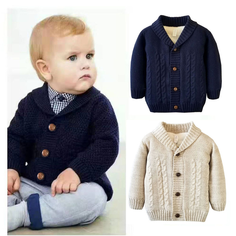Children's Thick Cotton Sweater, European and American Style, Sold on Amazon and Aliexpress, Autumn and Winter Models, Cross-Border Supply