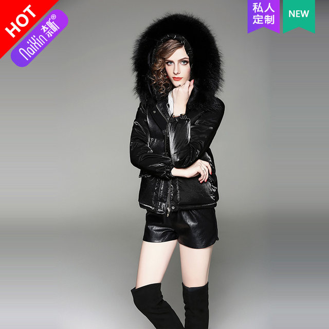 Naixin Customized 37966 Short Down Jacket Down Jacket Women's Jacket Long Sleeve Versatile Winter Fashion Urban