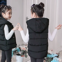 Áo vest nữ cotton ngắn bằng vàng nhung 2018 mới mùa thu đông trẻ em trẻ em phiên bản Hàn Quốc của áo khoác nước ngoài áo gile trẻ sơ sinh