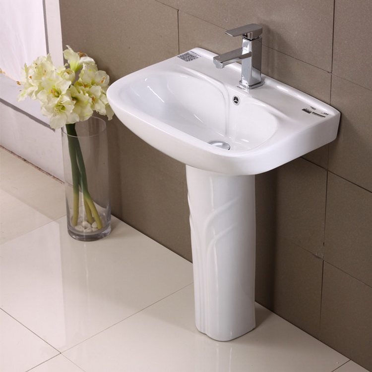 Tao Keyou washbasin balcony wash face column basin small apartment washbasin floor single hole three hole faucet washbasin