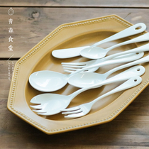 〈Aomori Canteen〉White enamel series enamel knife fork and spoon tableware set made by Japanese Takamori metal craftsmen