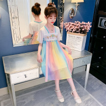 Girls Han clothes Summer children 2022 new Yangqi Princess Liandress Summer clothing Girl Gufeng Tang Dress Jacket