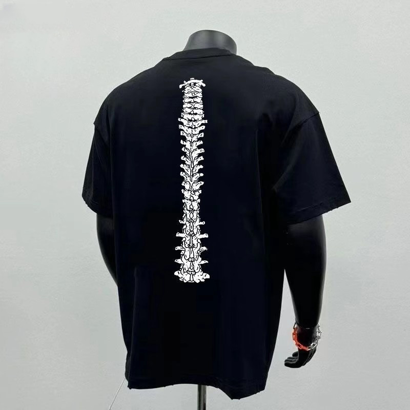 Extra Large Size 150kg American Retro Heavyweight Short-Sleeved T-Shirt for Men, Summer High-End Loose and Versatile T-Shirt Top