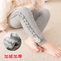 Childrens underpants plus suede autumn and winter outwear 1-2-year-old children cotton pants thickened 3 female babies warm pants big fart