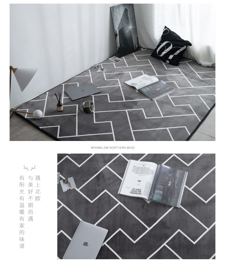 Bắc âu đơn giản hiện đại thảm phòng ngủ đầy đủ cửa hàng dễ thương cửa mat phòng đầu giường phòng khách sofa bàn cà phê sàn nhà mat thảm cói