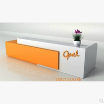 Spot paint Front desk Reception desk Simple front desk desk desk Welcome desk Cashier bar Marble finish