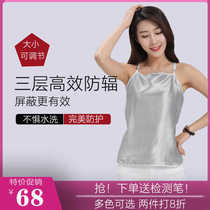 Radiation-proof maternity clothing for office workers in spring and summer womens tops radiation suits pregnancy silver fiber computer aprons