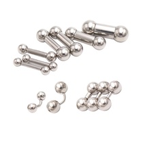 Alternative piercing jewelry Titanium steel mens and womens lace-up nails Tongue nails Milk nails earrings across PA rings straight through nails long and short models