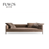 FuwoSideolar minimalist Nordic small family of modern minimalist paul trio corner cloth art combined living room sofa