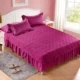 Bộ chăn ga gối cotton cotton dày cộng với bộ chăn ga gối cotton phiên bản Hàn Quốc của bộ chăn ga gối bụi tùy chỉnh giường váy