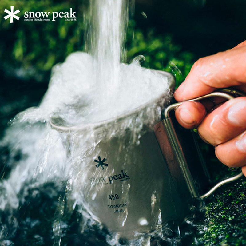 SnowPeak Japan SnowPeak Titanium Cup Outdoor Campaign Popular Single-Layer Coffee Cup Camping Cup