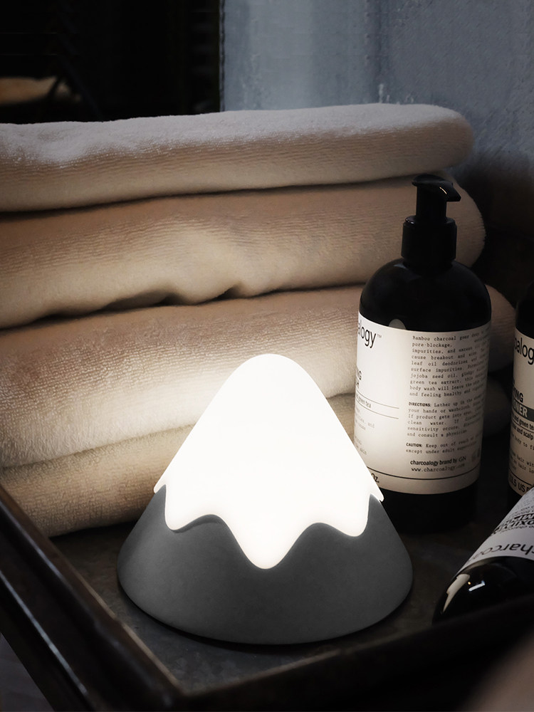 MUID snow mountain light LED intelligent sound and light control touch silicone night light Charging bed head Pat nursing light