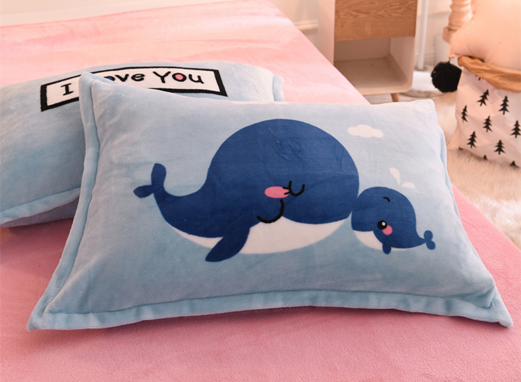 Mùa đông flannel bốn mảnh lông cừu san hô dày chăn ấm tấm trải giường đôi phụ nữ hai mặt giường ba mảnh chăn ra gối
