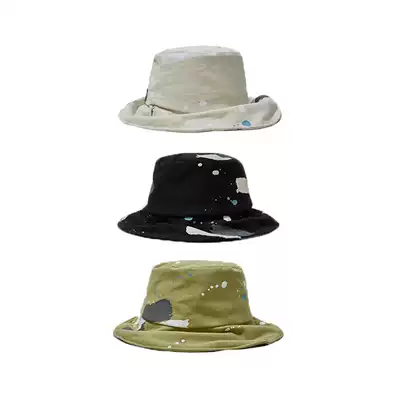 Splash ink camouflage fisherman hat men's trend brand hip-hop street Japanese European and American personality trend wild men and women sunshade sunscreen