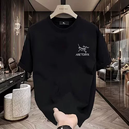 Модная качественная хлопковая рубашка для отдыха, короткий рукав, круглый воротник, оверсайз