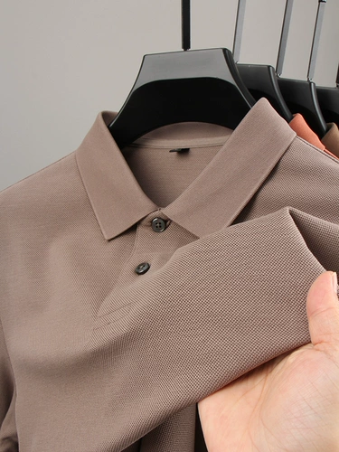 Цветной элитный лонгслив, футболка polo, универсальная рубашка, осенняя