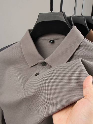 Цветной элитный лонгслив, футболка polo, универсальная рубашка, осенняя