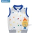 Cá rất nhỏ 25680 bé trai nhỏ mới dệt kim cotton hoạt hình khóa tối mùa xuân và mùa thu vest vest vest - Áo ghi lê Áo ghi lê