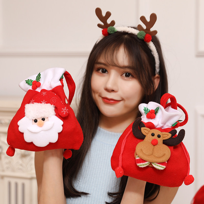 Christmas Decoration Gift Bag Apple Bag Ping An Fruit Bag Children's Christmas Gift Candy Bag Christmas Tree Pendant