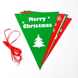 Рождественское украшение рождественское треугольное флаг, баннер, баннер, рождественская вечеринка на вечеринке