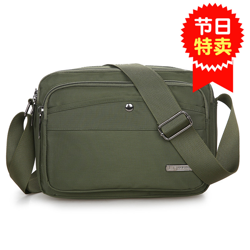 Men's Bags One Shoulder Casual Canvas Travel Multi-pocket Small Diagonal Bag Backpack Middle-aged Shoulder Bag Messenger Bag Men