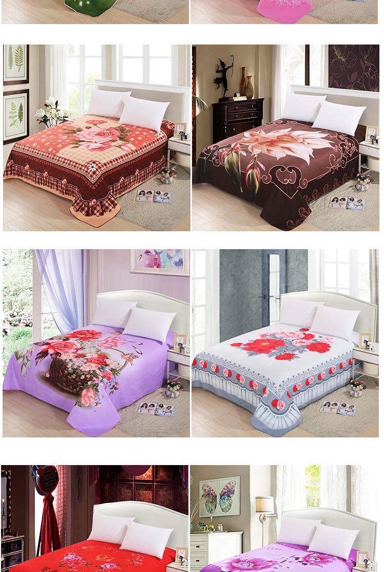 Tấm trải giường cưới một mảnh chà nhám dày định vị phiên bản lớn của tấm đôi chống trượt 1.8m2.0m ​​giường gạo drap giường
