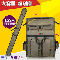 Pirate flag fishing chair bag backpack multifunctional European wear-resistant portable widened Oxford cloth fishing stool bag fishing backpack