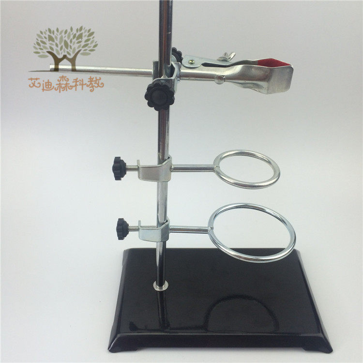 Standard iron frame table Square seat bracket Titration table Physical experiment bracket Iron frame table clip Flask clip iron ring