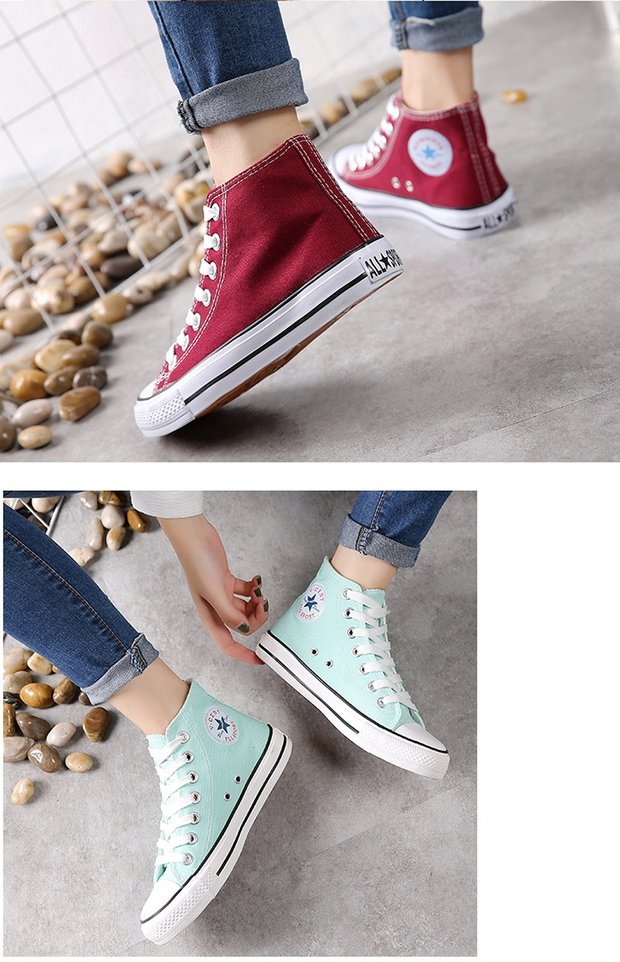 Mùa xuân mới chụp hình giày vải nữ sinh viên giày đế bằng cao cấp Phiên bản Hàn Quốc của đôi giày hoang dã giày thể thao nữ màu đen
