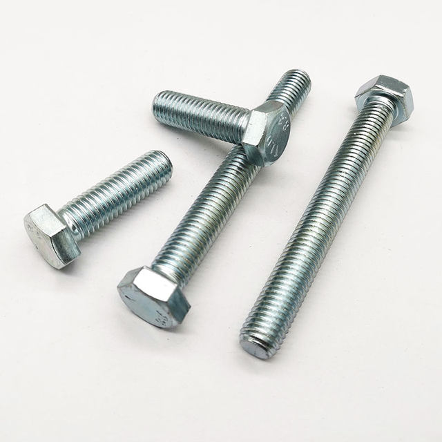 8.8级镀锌全牙外六角螺丝螺栓螺杆M6M8M10M12M16M20*120x140x150