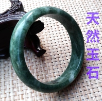 Natural jade bracelet Guizhou jade bracelet jade bracelet children student jade bracelet female light green floating flower jade bracelet