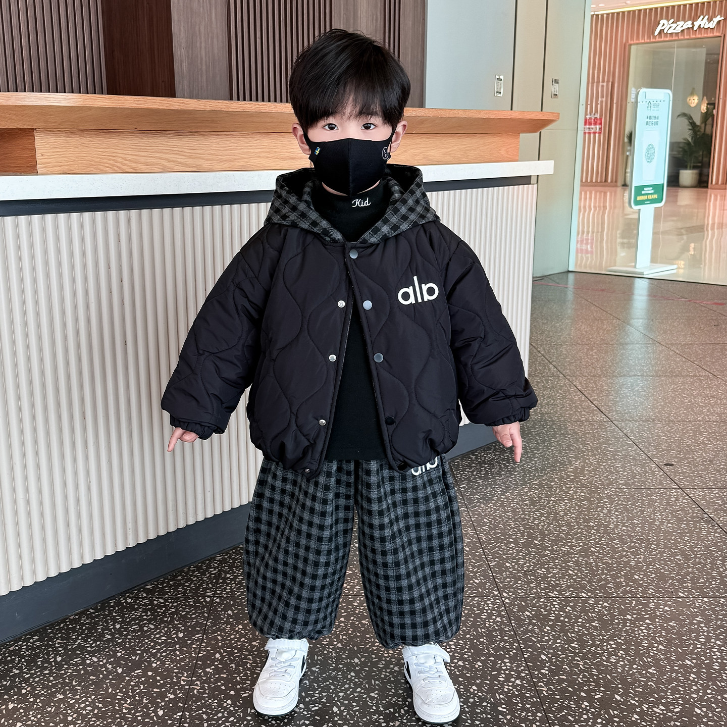 Зимний теплый костюм для мальчиков, новинка 2025 года, детская куртка с хлопковой подкладкой, зимняя одежда для мальчиков, толстая куртка с подкладкой, костюм-двойка