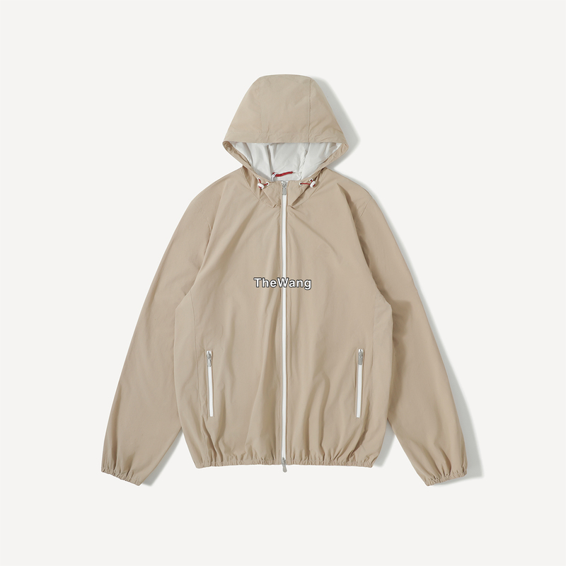 Bc Chest Embroidery Unisex Casual Tech Fabric Hooded Jacket Trench Coat Bc Chest Embroidery Unisex Casual Tech Fabric Hooded Jacket Trench Coat