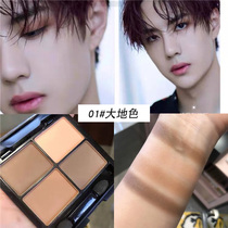 Full matte eye shadow plate smoky makeup ground color coffee brown black Gray nude makeup light makeup repair man available waterproof