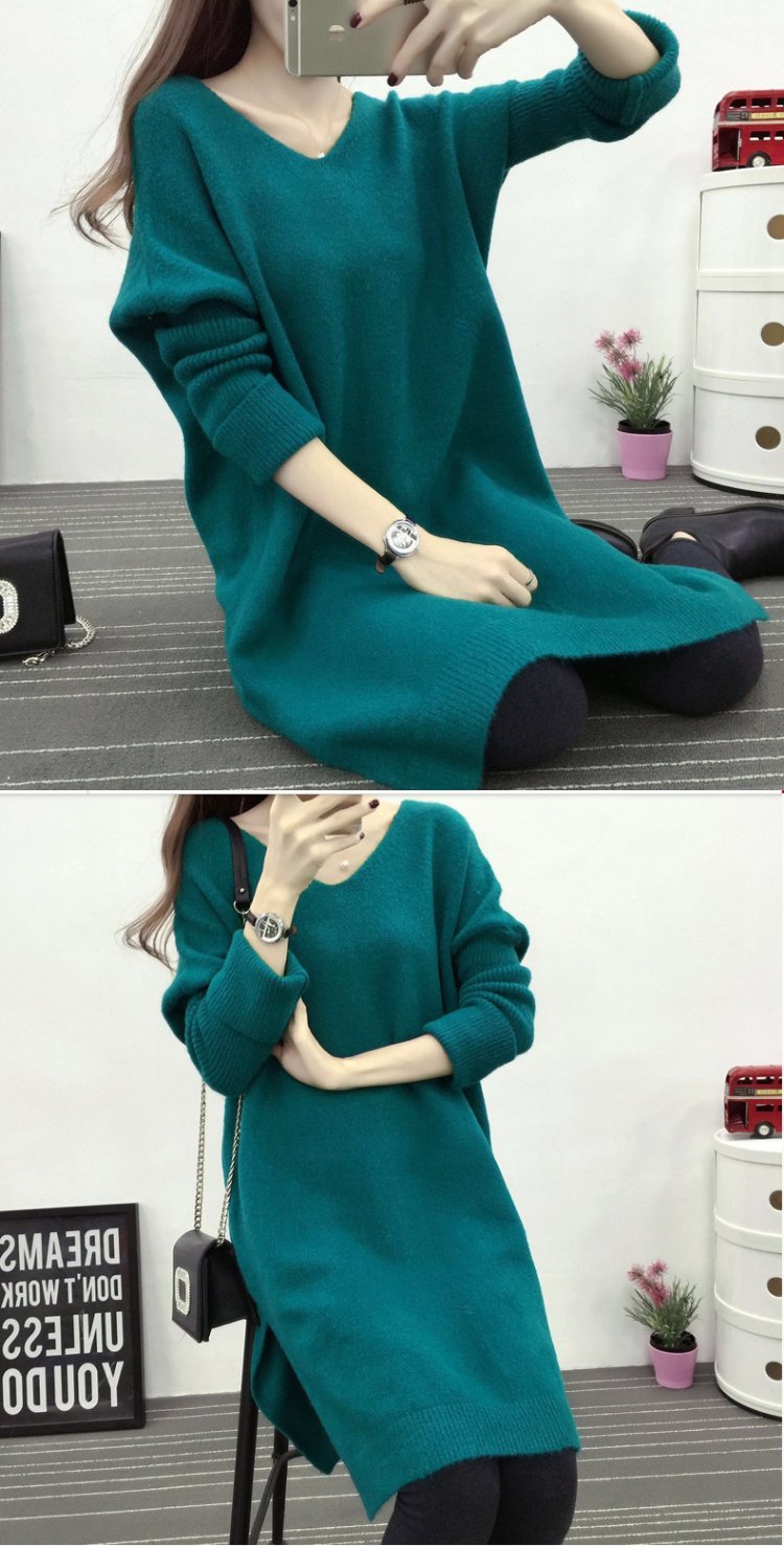 Cộng với phân bón XL áo len của phụ nữ 200 pounds chất béo MM áo dệt kim nước ngoài bao gồm thịt lão hóa đáy váy quần tây nữ lưng cao