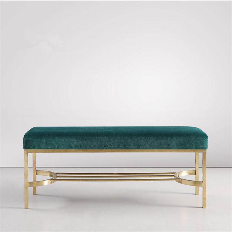 Nordic door change shoe stool simple modern sofa stool creative long stool bedroom bed end stool clothing store fitting stool