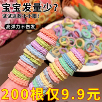 Childrens hair band does not hurt the hair. High elastic skirt headband. Girls hair tie rubber band. Little girl baby hair rope headband.