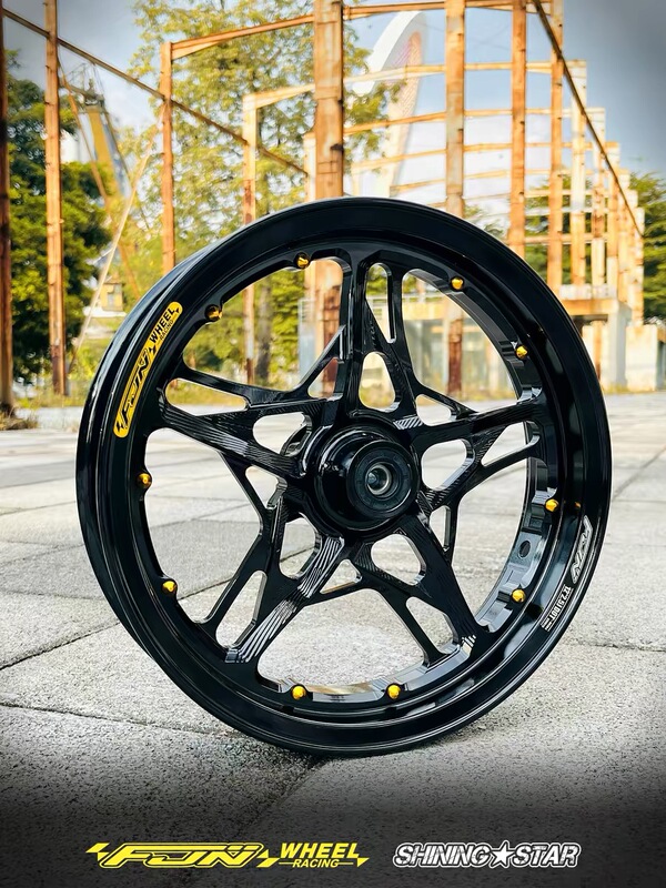 Fjn Shining Star 12-Inch 2.5J Electric Scooter Wheel Rim for Ninebot N9, Emz, Nz, Extreme, Ae4/8 Electric Scooter Modification