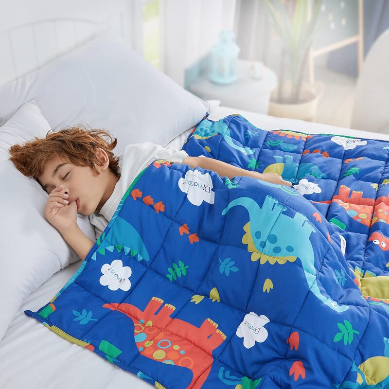 Children's Weighted Blanket, American Weighted Blanket, Anti-Kick Blanket, Nap Blanket, Weighted Blanket for Deep Sleep, Calming Weighted Blanket
