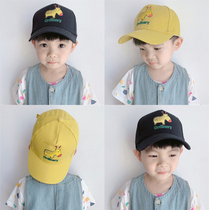 Childrens sunscreen cap summer Korean version of Cartoon thin boy baseball cap female baby cotton more cute cap boy cap