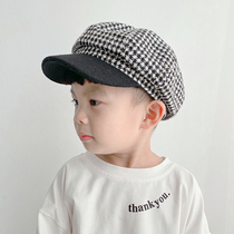 Boy cap winter hat Korean version of childrens hat baby casual newsboy cap British style octagonal hat fashion tide hat
