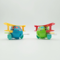 Clockwork dump plane on the chain rotating somersault baby fun educational toy Kindergarten small gift