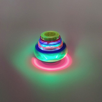 UFO colorful flash music gyro New special creative rotating gyro Childrens educational toy Kindergarten gift