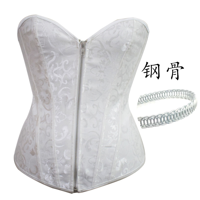 Palace Bunches Waist Strap Corset Collection Underwear 12 Spiral Steel Bones Tight corset