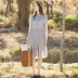 Xiaohui tự làm XXS size XS size nhỏ quần áo phụ nữ 2020 đầm midi ren văn học - Váy dài Váy dài