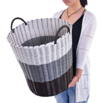 Dirty clothes basket Dirty clothes storage basket Bathroom laundry bucket Toy storage rattan woven basket Household clothes basket