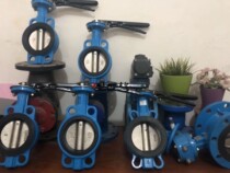 D71X-16 ductile iron handle clip butterfly valve wafer manual disc valve DN150 80 100