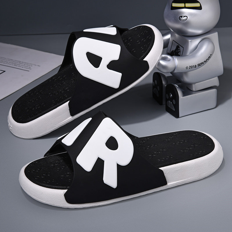 2022 new slippers men's wave Summer Fashion outside wearing thick bottom sports lined with outdoor beach non-slip sandals