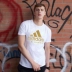 Adidas Adidas ngắn tay áo thun thể thao nam và giải trí 2021 mùa xuân và mùa hè thở ngắn tay áo T-shirt Bộ đồ